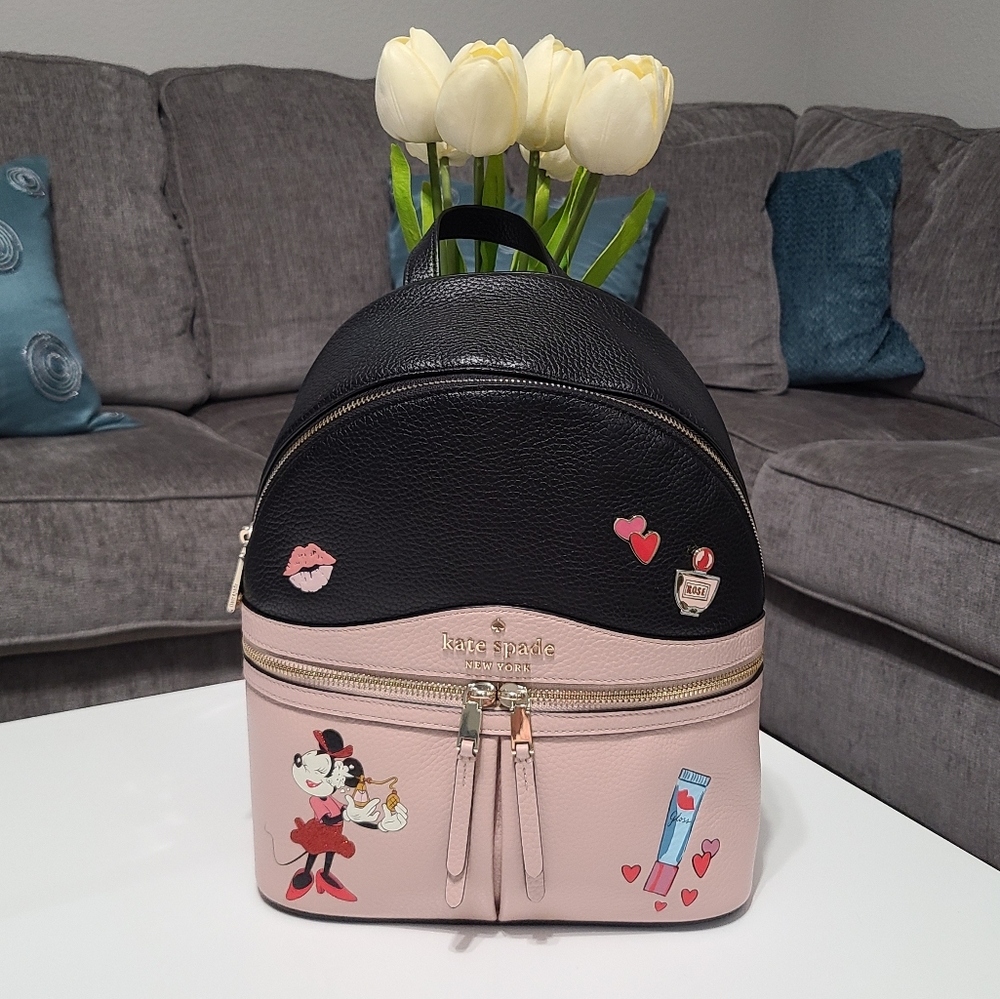 Kate Spade Disney Minnie Mouse Backpack - Like New - Picture 1 of 16
